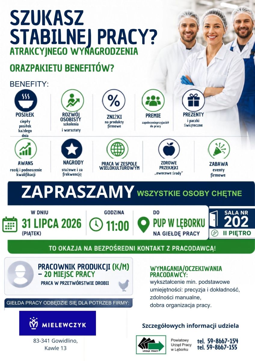 Zdjęcie: SZUKASZ  STABILNEJ PRACY? PRZYJDŹ NA SPOTKANIE