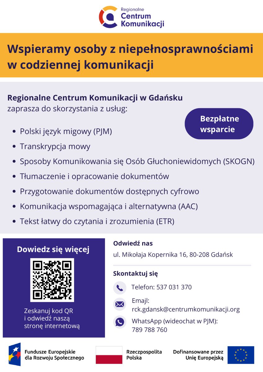 Zdjęcie: Wspieramy osoby z niepełnosprawnościami w codziennej komunikacji