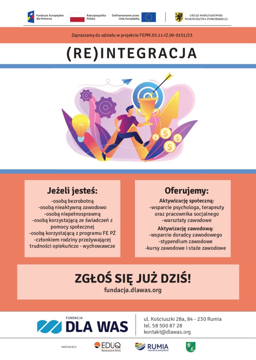 Zdjęcie: Projekt „(Re)Integracja” (Fundusze Europejskie)