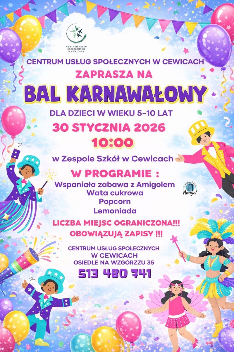 Zdjęcie: ZABAWA KARNAWAŁOWA