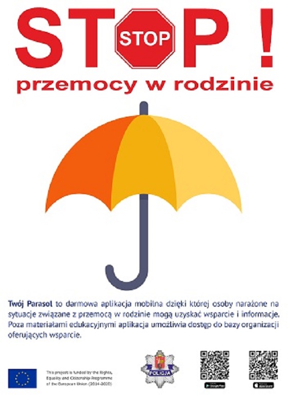 Plakat stop przemocy