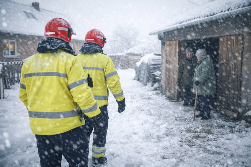 Zdjęcie: Trudne warunki zimowe - nie bądźmy obojętni