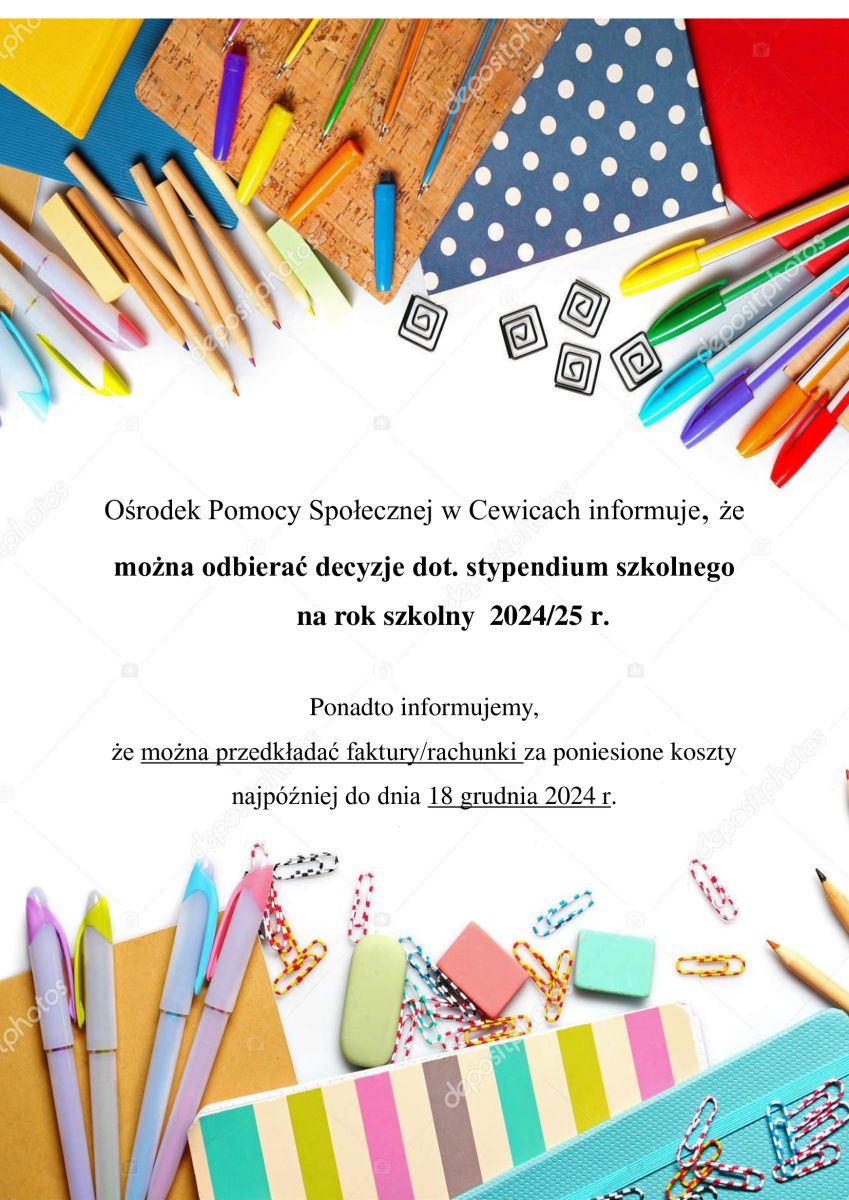 Zdjęcie: Stypendium szkolne 2024/25